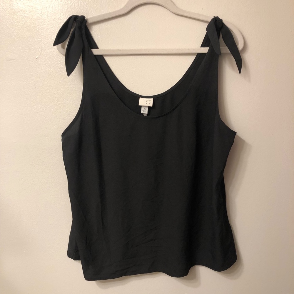 Sheer Black Tank Top